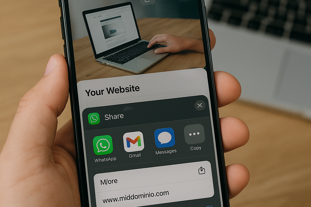 Cómo compartir tu página desde WhatsApp