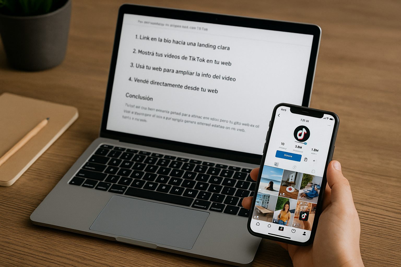 Ideas para usar tu página junto con TikTok